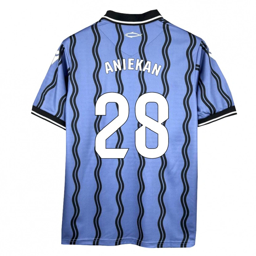 Danxen Criança Camisola Bless Aniekan #28 Azul Escuro Preto Alternativa 2025/26 Camisa Brasil