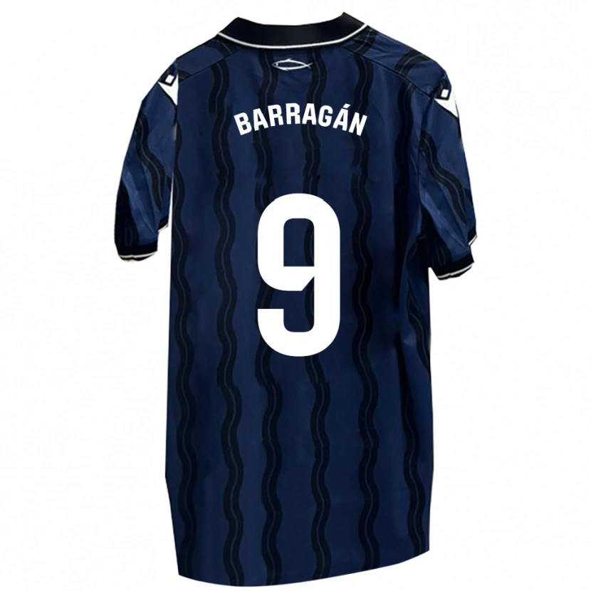 Danxen Criança Camisola Juan Barragán #9 Azul Escuro Preto Alternativa 2025/26 Camisa Brasil