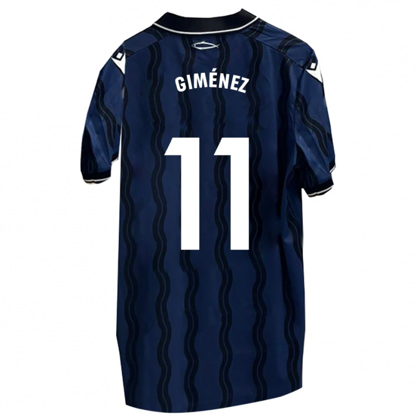 Danxen Criança Camisola Gonzalo Giménez #11 Azul Escuro Preto Alternativa 2025/26 Camisa Brasil