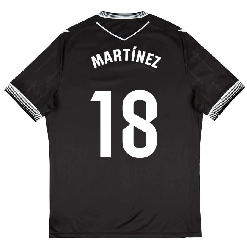 Danxen Criança Camisola Brais Martínez #18 Preto Branco Alternativa 2025/26 Camisa Brasil