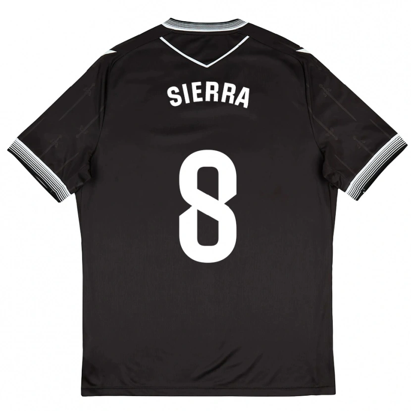 Danxen Criança Camisola Grego Sierra #8 Preto Branco Alternativa 2025/26 Camisa Brasil