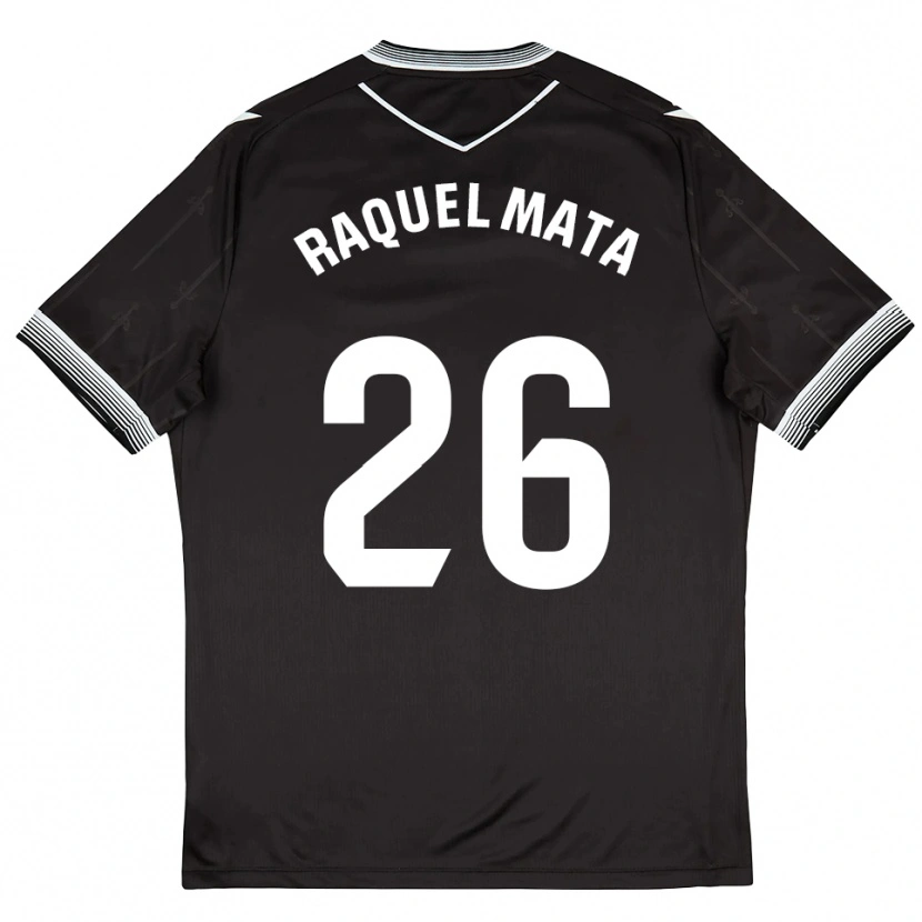 Danxen Criança Camisola Raquel Mata #26 Preto Branco Alternativa 2025/26 Camisa Brasil