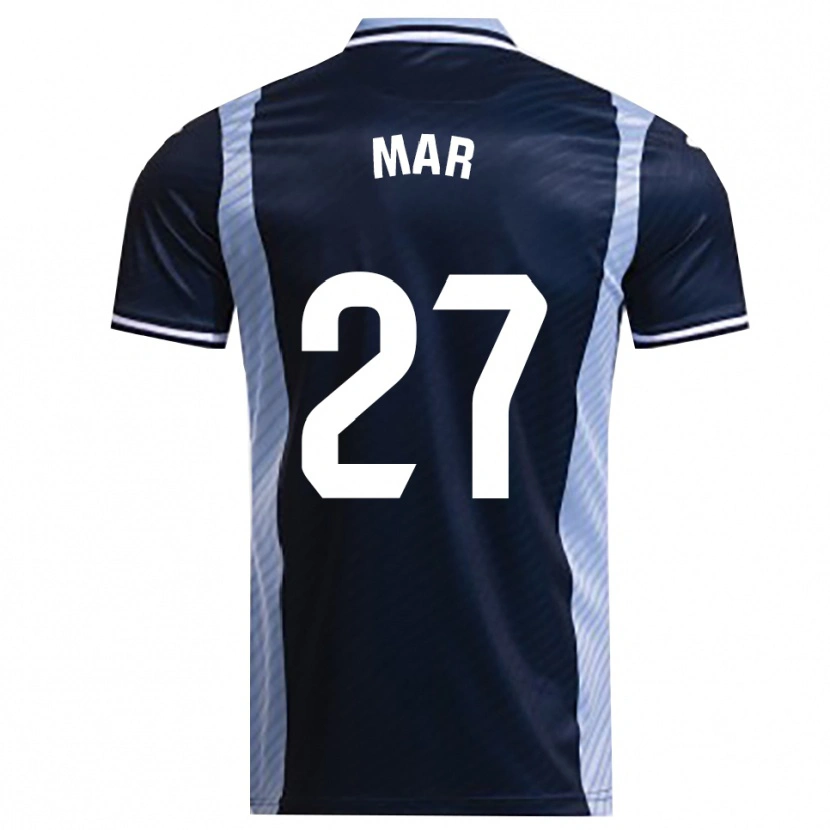 Danxen Criança Camisola Mar Gómez Orzaez #27 Azul Marinho Azul Celeste Alternativa 2025/26 Camisa Brasil