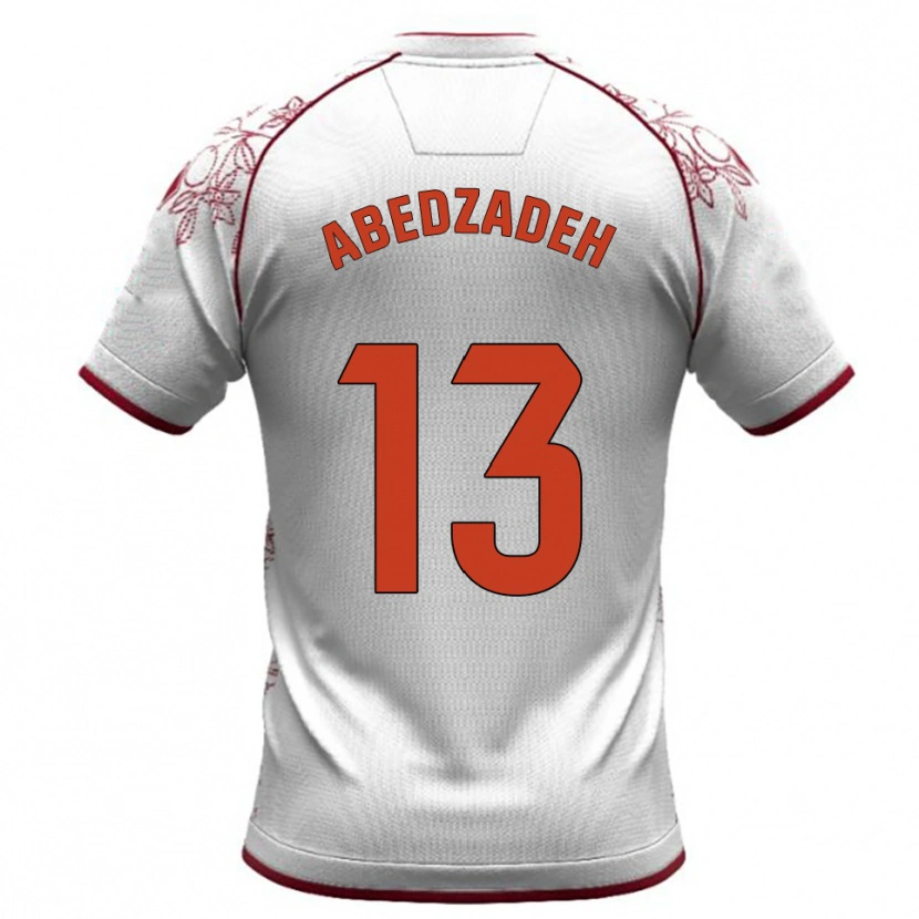 Danxen Criança Camisola Amir Abedzadeh #13 Branco Borgonha Alternativa 2025/26 Camisa Brasil