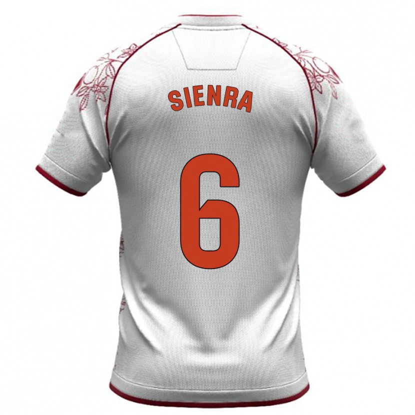 Danxen Criança Camisola Agustín Sienra #6 Branco Borgonha Alternativa 2025/26 Camisa Brasil