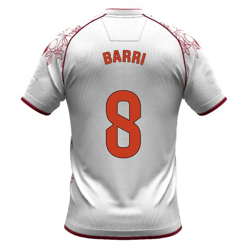 Danxen Criança Camisola Diego Barri #8 Branco Borgonha Alternativa 2025/26 Camisa Brasil