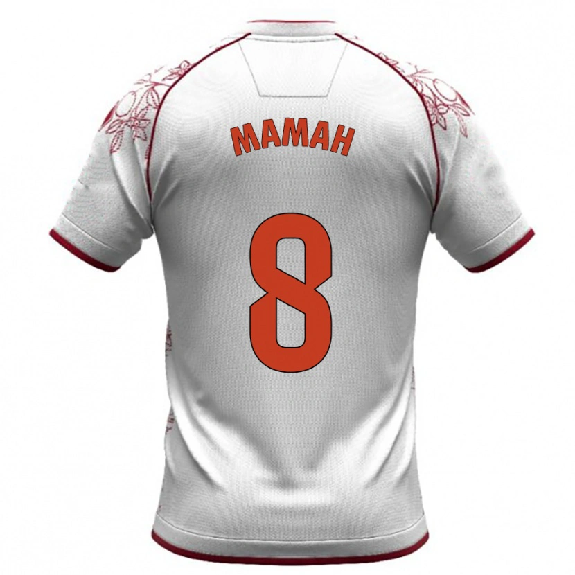 Danxen Criança Camisola Kenneth Mamah #8 Branco Borgonha Alternativa 2025/26 Camisa Brasil