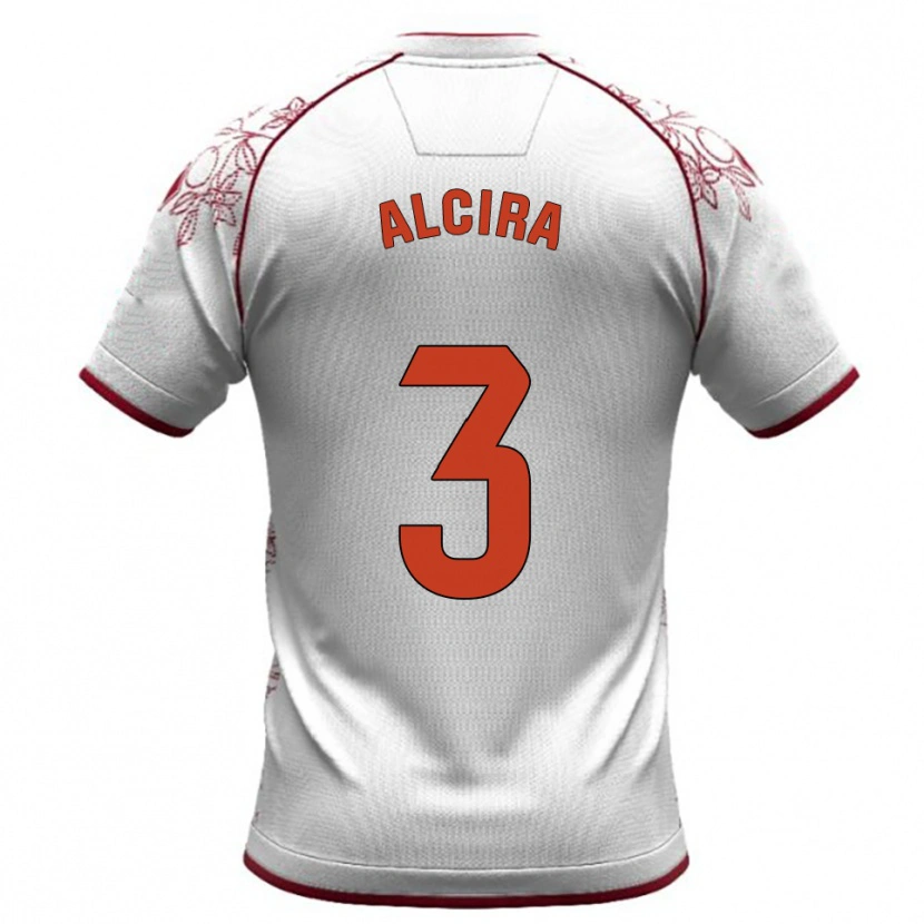 Danxen Criança Camisola Álex Alcira #3 Branco Borgonha Alternativa 2025/26 Camisa Brasil