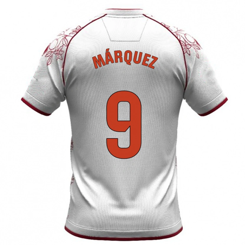 Danxen Criança Camisola Eddiel Márquez #9 Branco Borgonha Alternativa 2025/26 Camisa Brasil