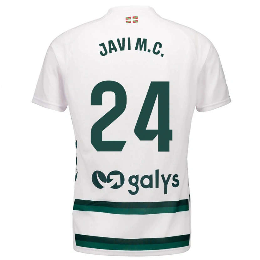 Danxen Criança Camisola Javi Martínez #24 Branco Verde Alternativa 2025/26 Camisa Brasil