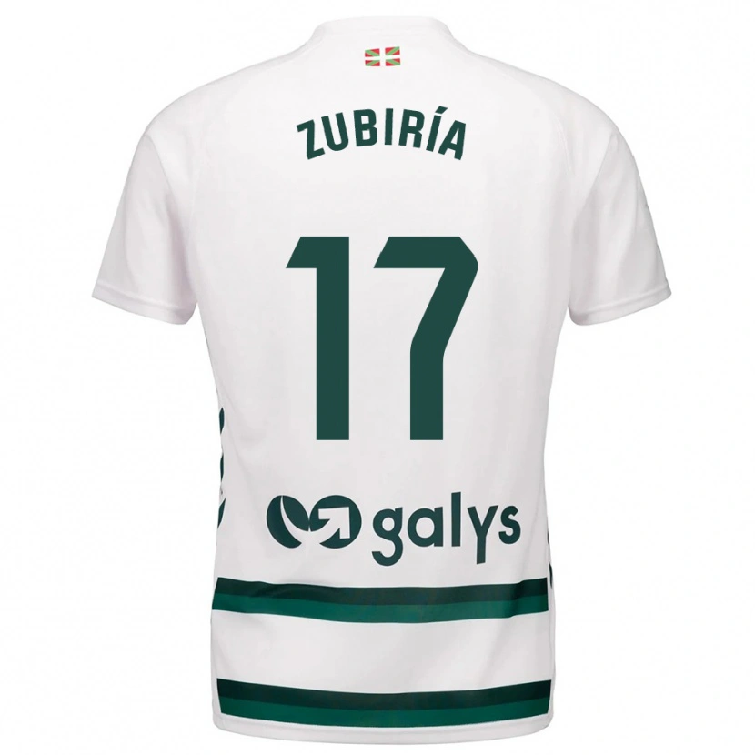 Danxen Criança Camisola Iker Zubiría #17 Branco Verde Alternativa 2025/26 Camisa Brasil
