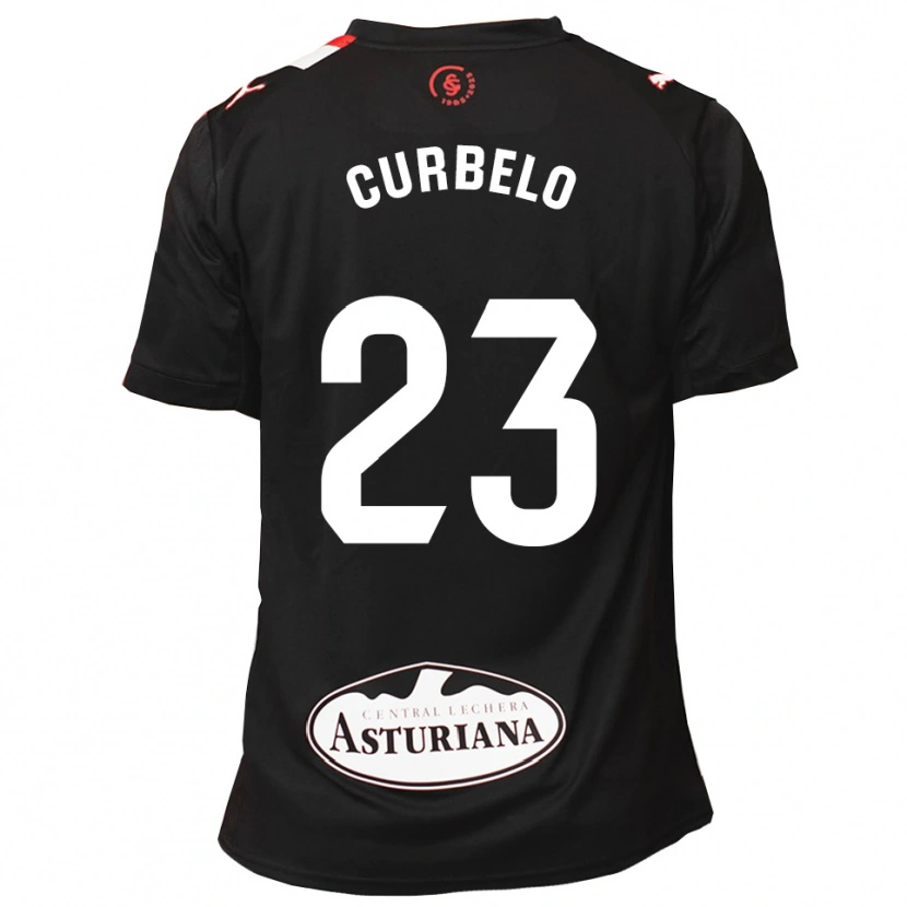 Danxen Criança Camisola Eric Curbelo #23 Preto Branco Alternativa 2025/26 Camisa Brasil