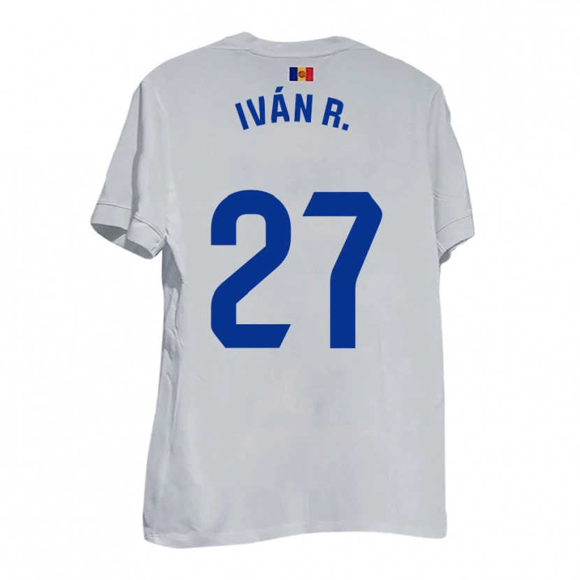 Danxen Criança Camisola Iván Rodríguez #27 Branco Azul Amarelo Alternativa 2025/26 Camisa Brasil
