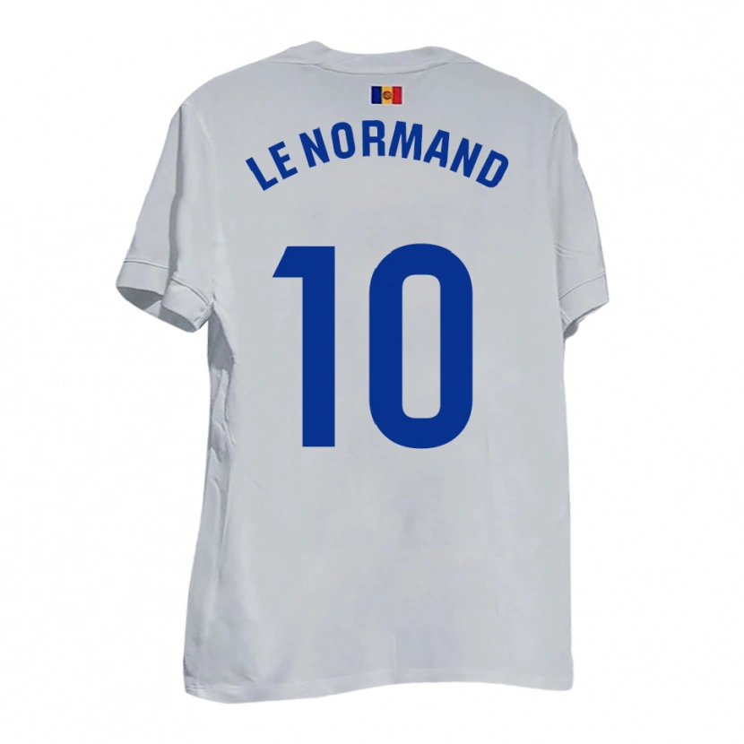 Danxen Criança Camisola Théo Le Normand #10 Branco Azul Amarelo Alternativa 2025/26 Camisa Brasil