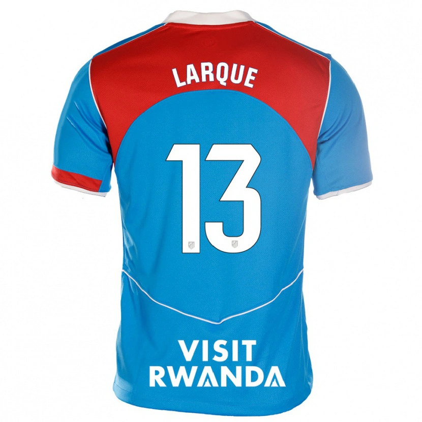 Danxen Criança Camisola Patricia Larqué #13 Azul Branco Terceiro 2025/26 Camisa Brasil