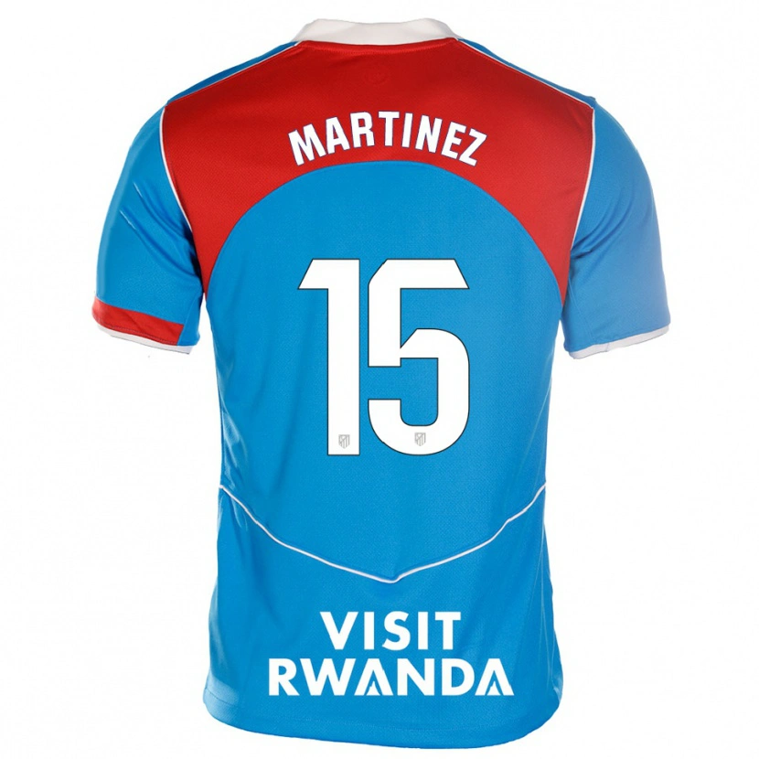 Danxen Criança Camisola Daniel Martinez #15 Azul Branco Terceiro 2025/26 Camisa Brasil