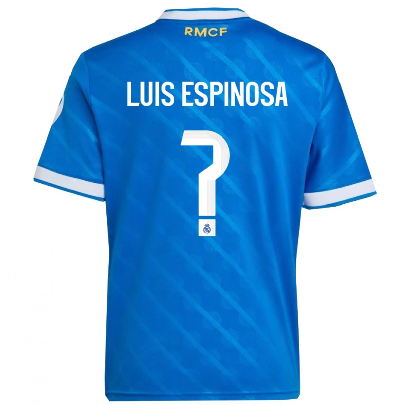 Danxen Criança Camisola José Luis Espinosa #0 Azul Branco Terceiro 2025/26 Camisa Brasil