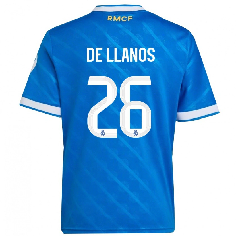 Danxen Criança Camisola Hugo De Llanos #26 Azul Branco Terceiro 2025/26 Camisa Brasil