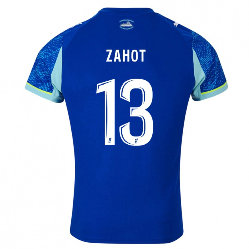 Danxen Criança Camisola Sarah Zahot #13 Azul Celeste Branco Terceiro 2025/26 Camisa Brasil