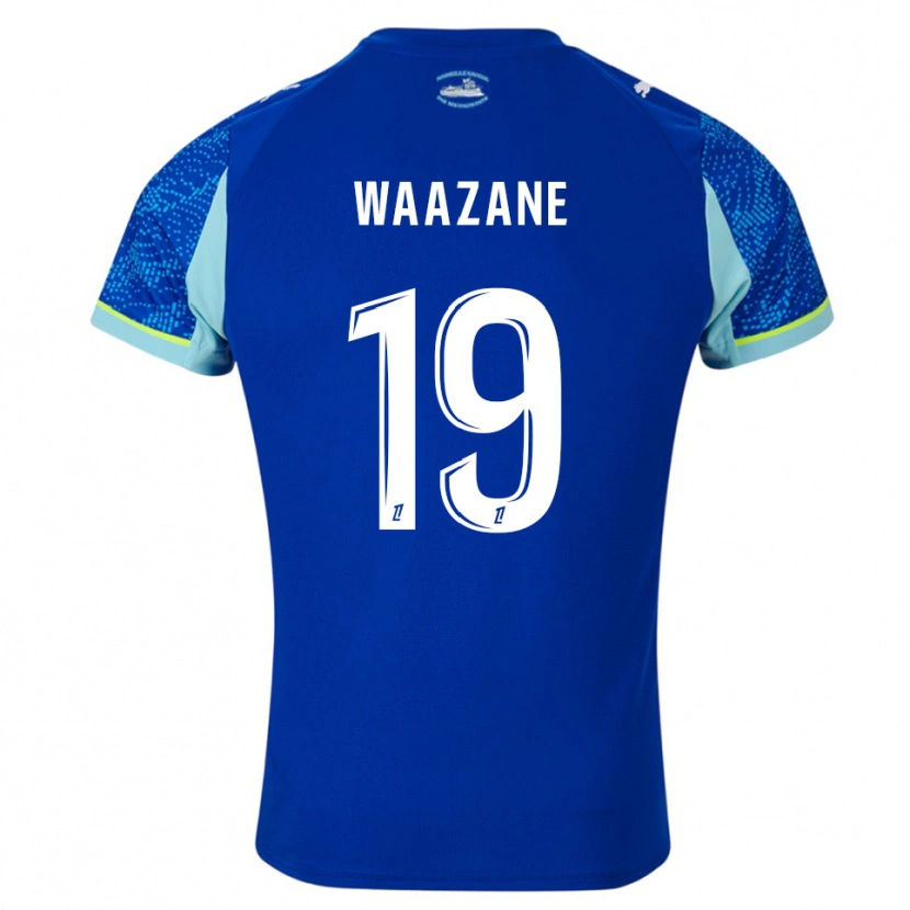 Danxen Criança Camisola Jassim Waazane #19 Azul Celeste Branco Terceiro 2025/26 Camisa Brasil