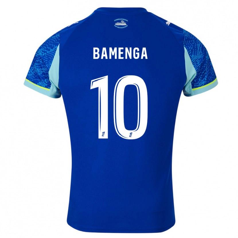 Danxen Criança Camisola Naomie Bamenga #10 Azul Celeste Branco Terceiro 2025/26 Camisa Brasil