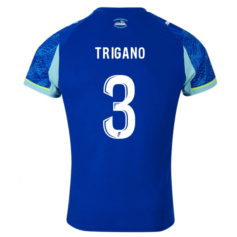Danxen Criança Camisola Paolo Trigano #3 Azul Celeste Branco Terceiro 2025/26 Camisa Brasil