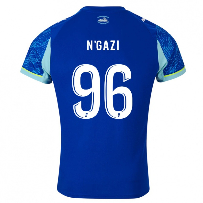 Danxen Criança Camisola Chloé N'gazi #96 Azul Celeste Branco Terceiro 2025/26 Camisa Brasil