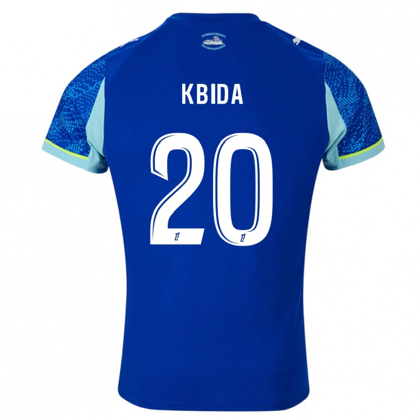 Danxen Criança Camisola Ines Kbida #20 Azul Celeste Branco Terceiro 2025/26 Camisa Brasil