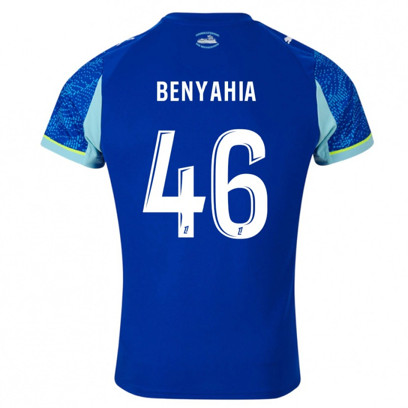 Danxen Criança Camisola Aylan Benyahia-Tani #46 Azul Celeste Branco Terceiro 2025/26 Camisa Brasil