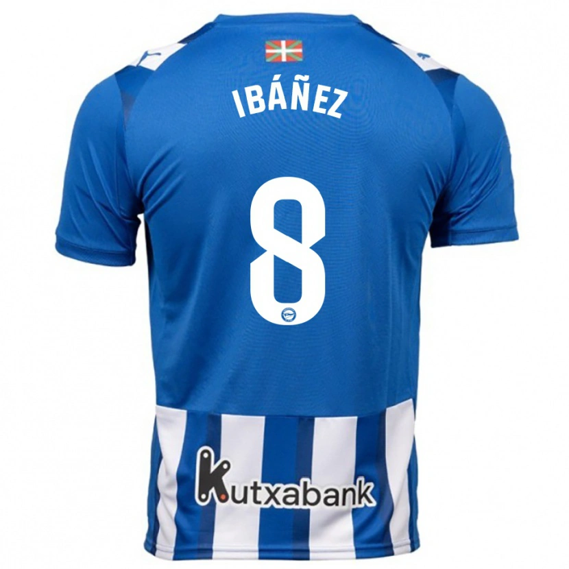 Danxen Homem Camisola Pablo Ibáñez #8 Azul Branco Principal 2025/26 Camisa Brasil