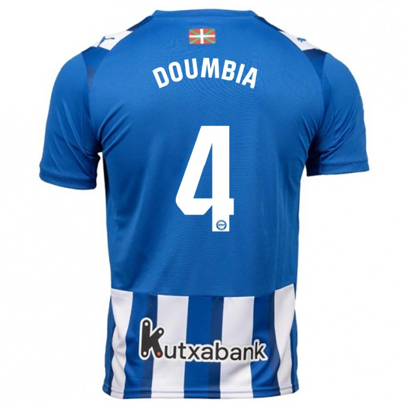 Danxen Homem Camisola Daouda Doumbia #4 Azul Branco Principal 2025/26 Camisa Brasil