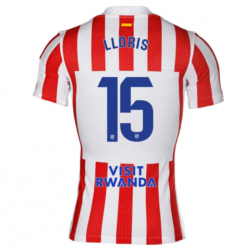 Danxen Homem Camisola Silvia Lloris #15 Vermelho Branco Principal 2025/26 Camisa Brasil