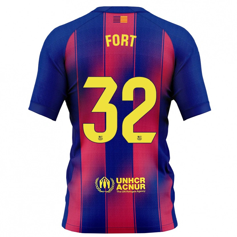 Danxen Homem Camisola Héctor Fort #32 Azul Vermelho Principal 2025/26 Camisa Brasil