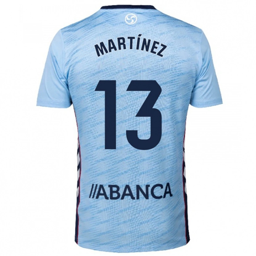 Danxen Homem Camisola Naiara Martínez #13 Azul Celeste Vermelho Principal 2025/26 Camisa Brasil