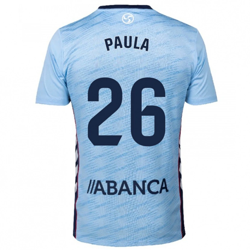 Danxen Homem Camisola Paula Rodríguez #26 Azul Celeste Vermelho Principal 2025/26 Camisa Brasil