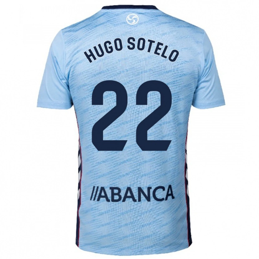 Danxen Homem Camisola Hugo Sotelo #22 Azul Celeste Vermelho Principal 2025/26 Camisa Brasil