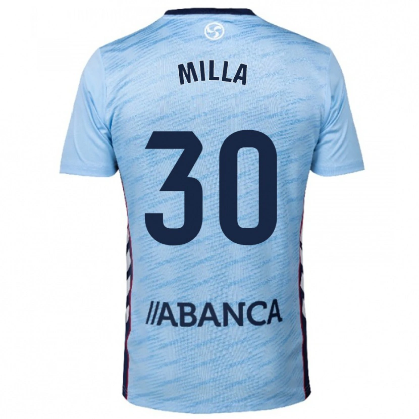 Danxen Homem Camisola Germain Milla #30 Azul Celeste Vermelho Principal 2025/26 Camisa Brasil