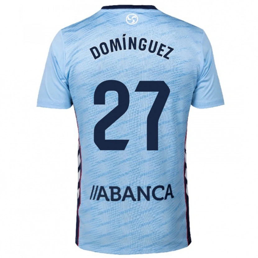 Danxen Homem Camisola Emma Domínguez #27 Azul Celeste Vermelho Principal 2025/26 Camisa Brasil