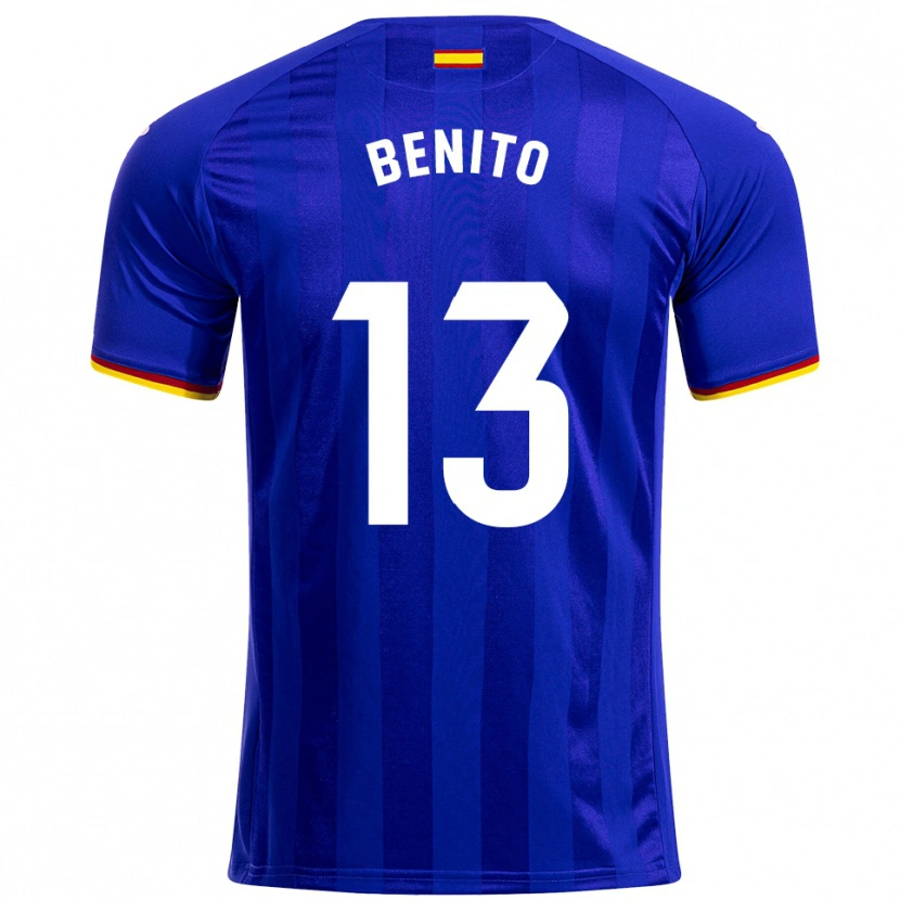 Danxen Homem Camisola Jorge Benito #13 Azul Vermelho Amarelo Principal 2025/26 Camisa Brasil