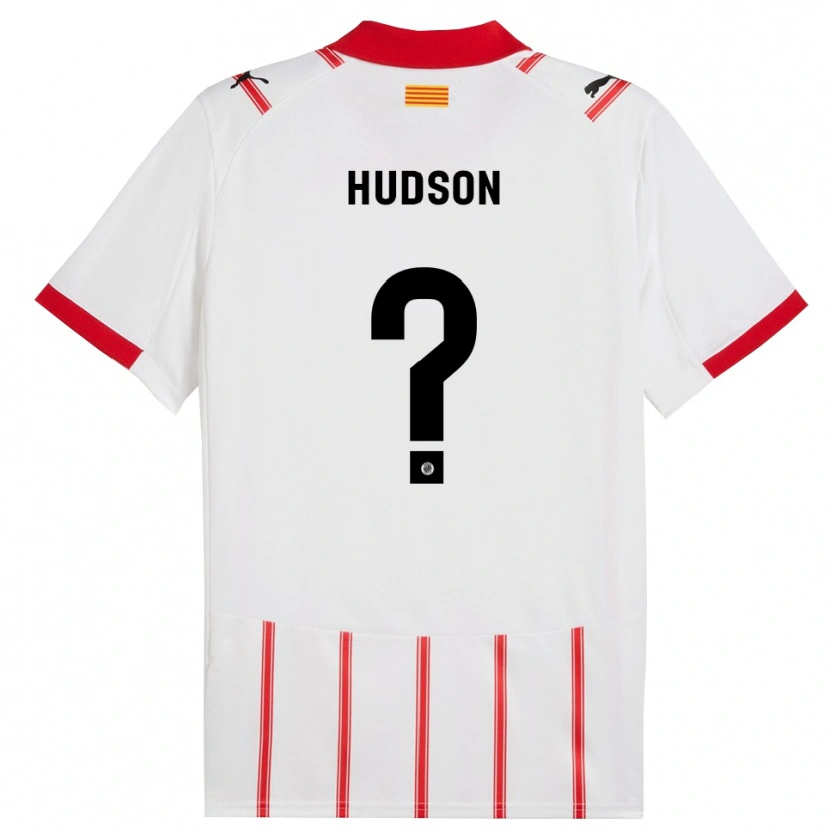 Danxen Homem Camisola Hudson #0 Branco Vermelho Principal 2025/26 Camisa Brasil