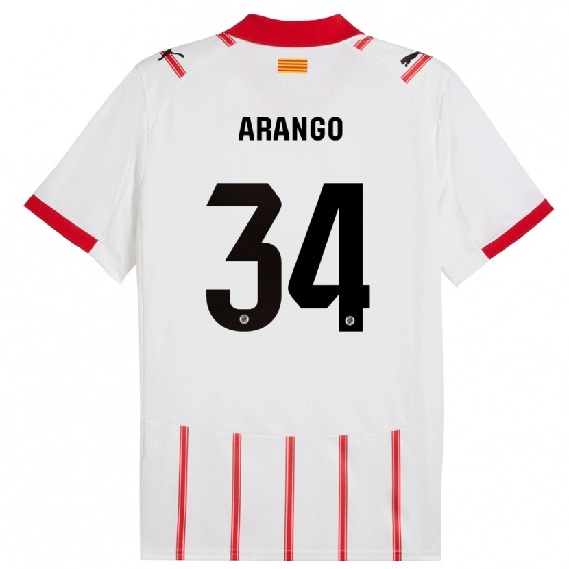 Danxen Homem Camisola Juan Arango #34 Branco Vermelho Principal 2025/26 Camisa Brasil