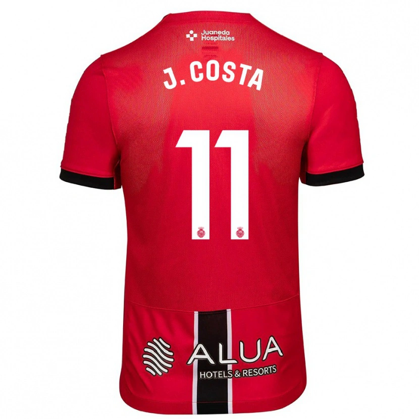 Danxen Homem Camisola Jaume Costa #11 Vermelho Preto Principal 2025/26 Camisa Brasil