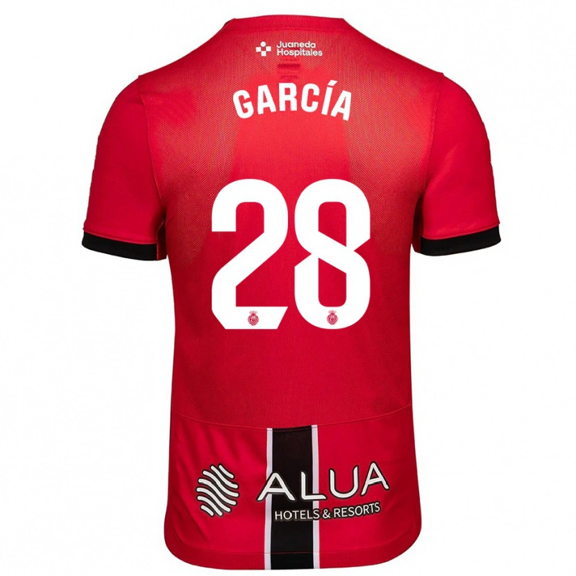 Danxen Homem Camisola Jandro García #28 Vermelho Preto Principal 2025/26 Camisa Brasil