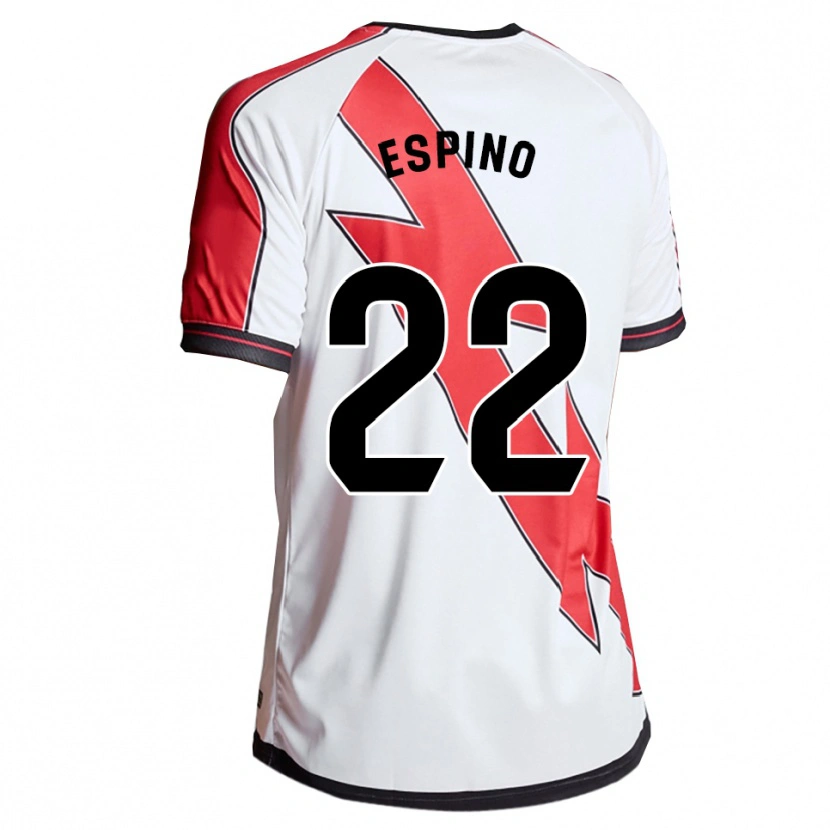 Danxen Homem Camisola Alfonso Espino #22 Branco Vermelho Principal 2025/26 Camisa Brasil