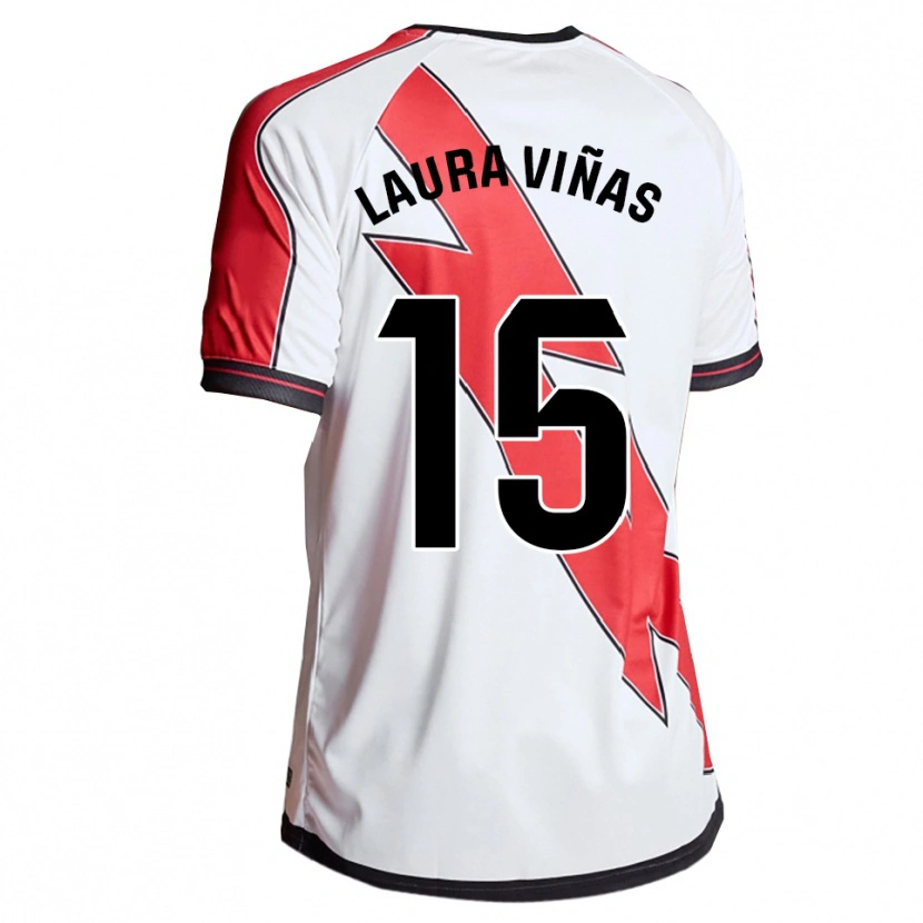 Danxen Homem Camisola Laura Viñas Herrera #15 Branco Vermelho Principal 2025/26 Camisa Brasil