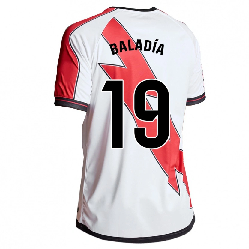 Danxen Homem Camisola Álvaro Baladía #19 Branco Vermelho Principal 2025/26 Camisa Brasil