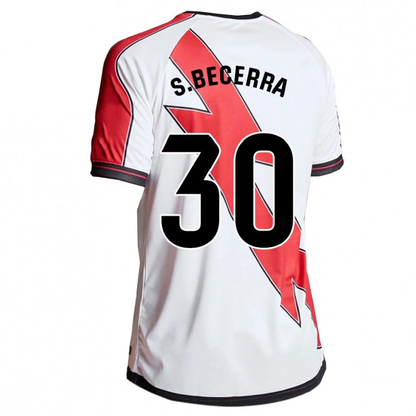 Danxen Homem Camisola Samuel Becerra #30 Branco Vermelho Principal 2025/26 Camisa Brasil