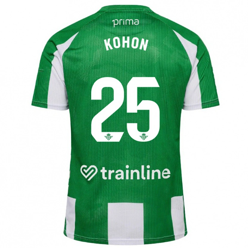 Danxen Homem Camisola Rudy Kohon #25 Verde Branco Principal 2025/26 Camisa Brasil