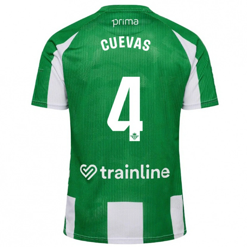 Danxen Homem Camisola Miguel Cuevas #4 Verde Branco Principal 2025/26 Camisa Brasil