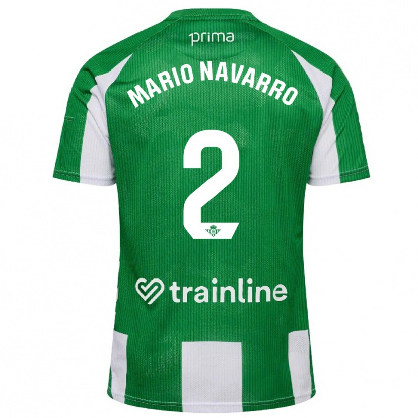 Danxen Homem Camisola Mario Navarro #2 Verde Branco Principal 2025/26 Camisa Brasil